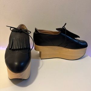 Vivienne Westwood Golf Rocking Horse Shoes in Black Leather size UK 8/41